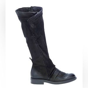 SOLD NEW $300 Miz Mooz Pim Leather Black Boots Tall EU 41 US 10